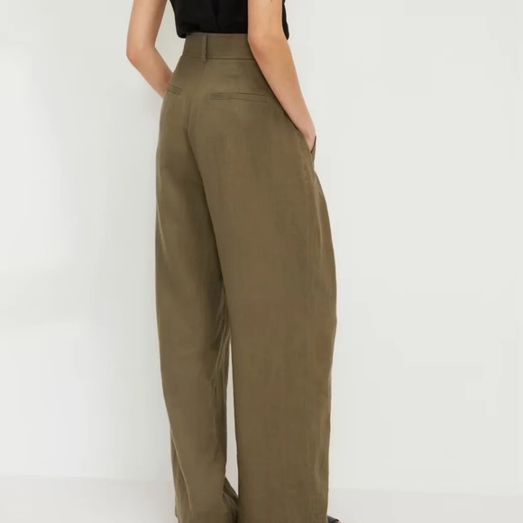NWT Everlane The Linen Way-High® Drape Pant in Kalamata Size 2 NEW SOLD OUT - Picture 2 of 5